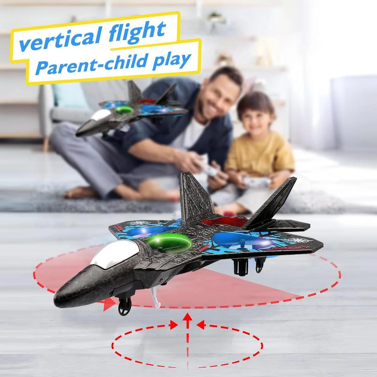Remote Control Flying Fighter Jet Toy | 360 Degree Flips