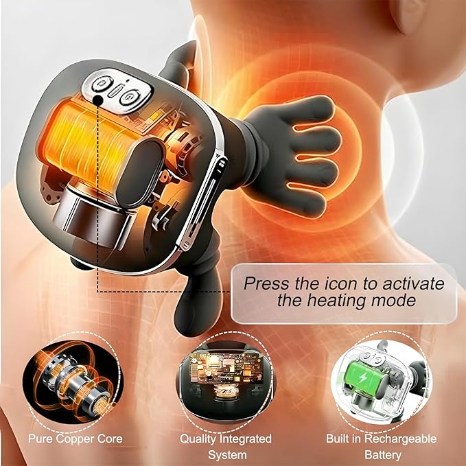 Smart Massager with Heat for Neck, Shoulder, Legs pain relief