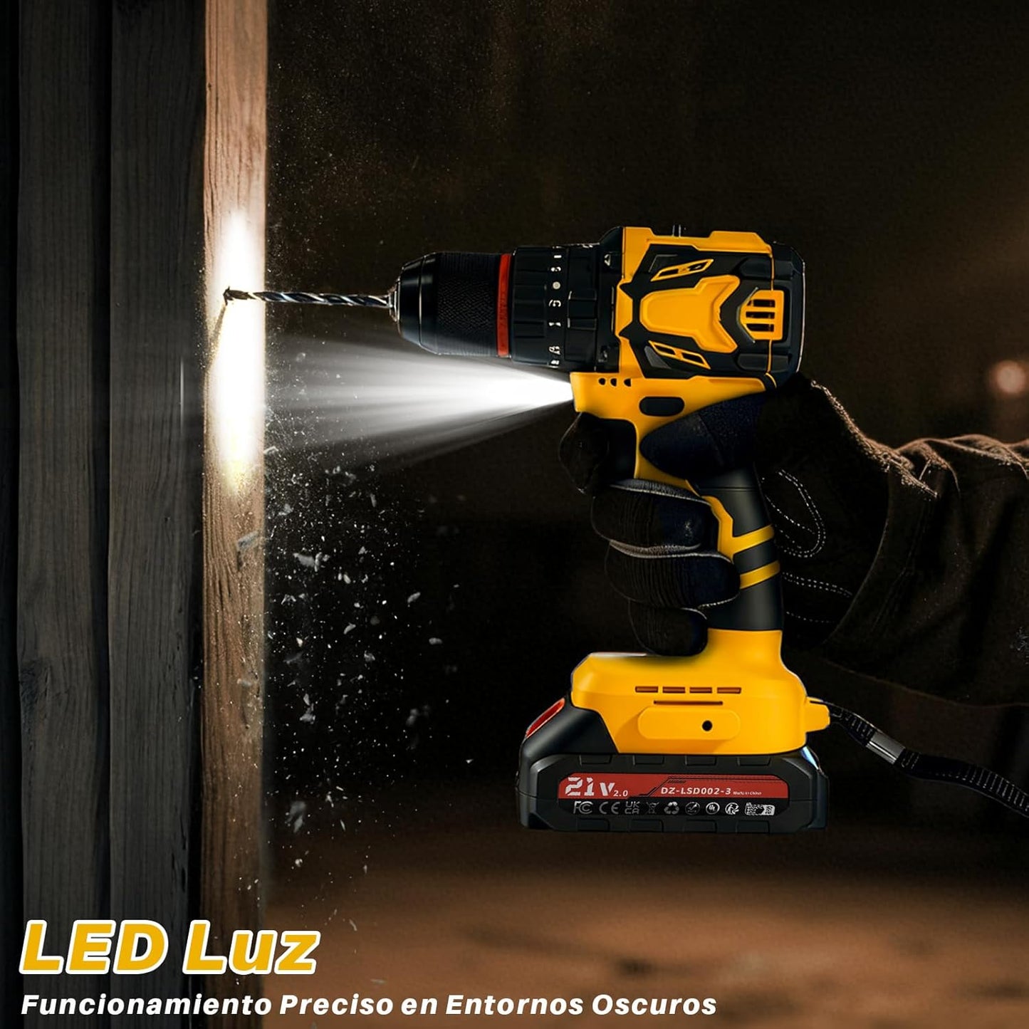 Cordless Drill Machine Kit 29PCS | Rechargeable | Dual Battery