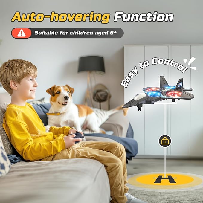 Remote Control Flying Fighter Jet Toy | 360 Degree Flips
