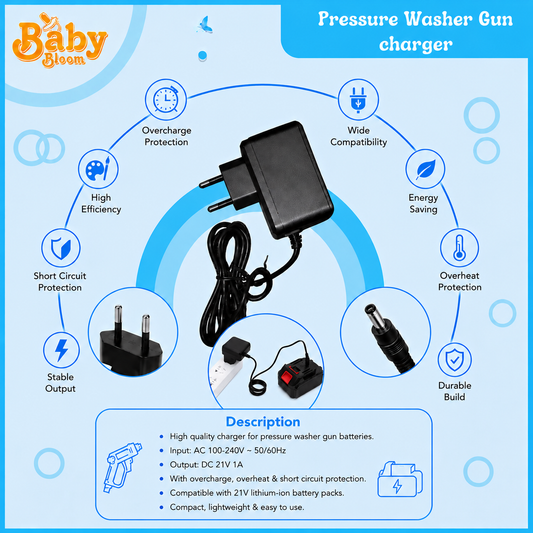 Fast Charger for Wireless Pressure Washer Gun