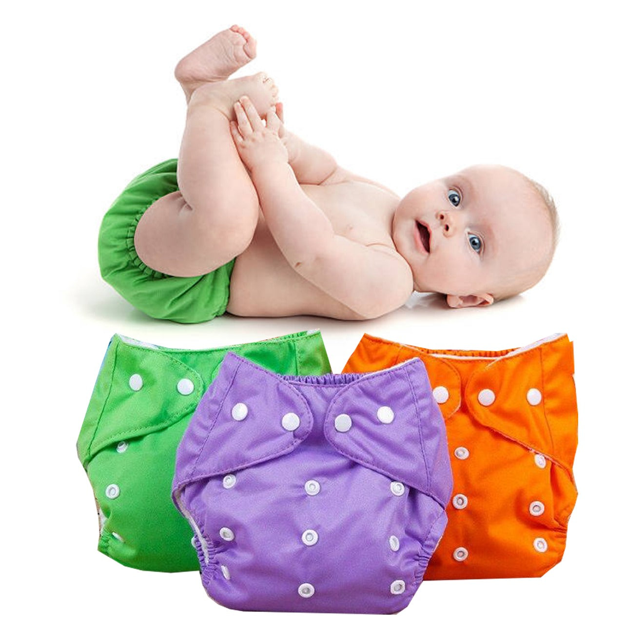 Baby Washable Flexible Diapers