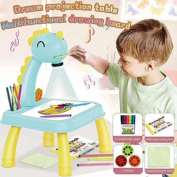 Kids Mini LED Projector Drawing Board